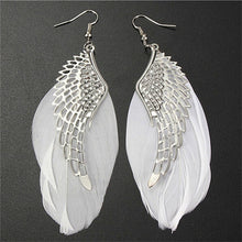Load image into Gallery viewer, Women Tassel Dangle Long Earrings For Women Owl Leaf Feather earrings Jewelry Earrings Bride Jewelry