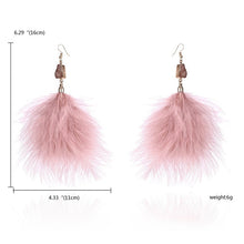 Load image into Gallery viewer, Women Tassel Dangle Long Earrings For Women Owl Leaf Feather earrings Jewelry Earrings Bride Jewelry